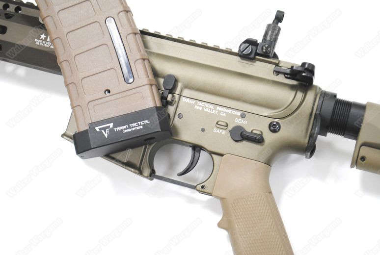 Double Bell 081S TTI TR-1 Engraved Metal Electric Airsoft Gun Tan
