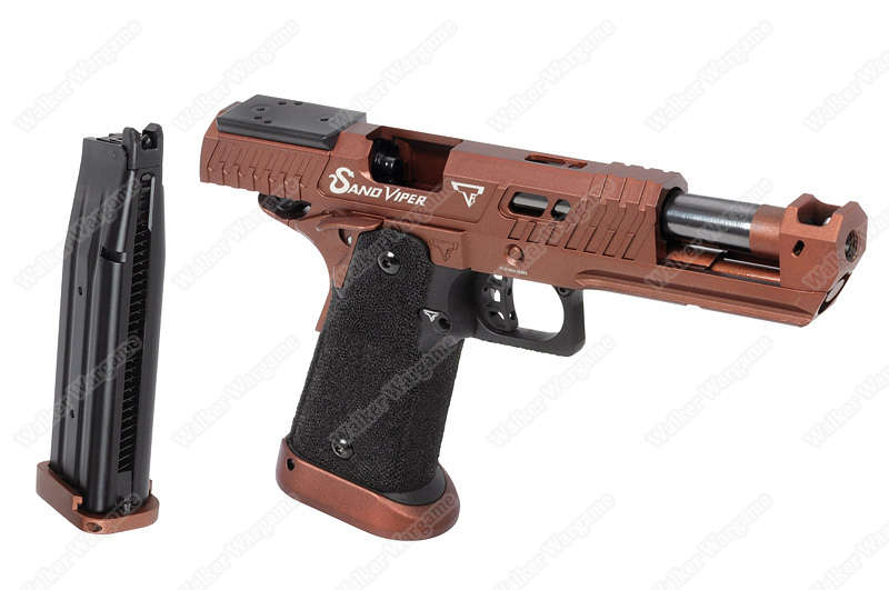 Double Bell 304A TTI JW4 Sand Viper MOS Green Gas Pistol Tan