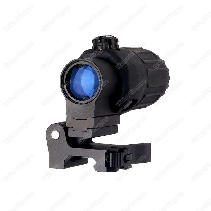 558 Holographic Sight & G33 Magnifier with Flip Mount Picatinny Rail-BK 0030