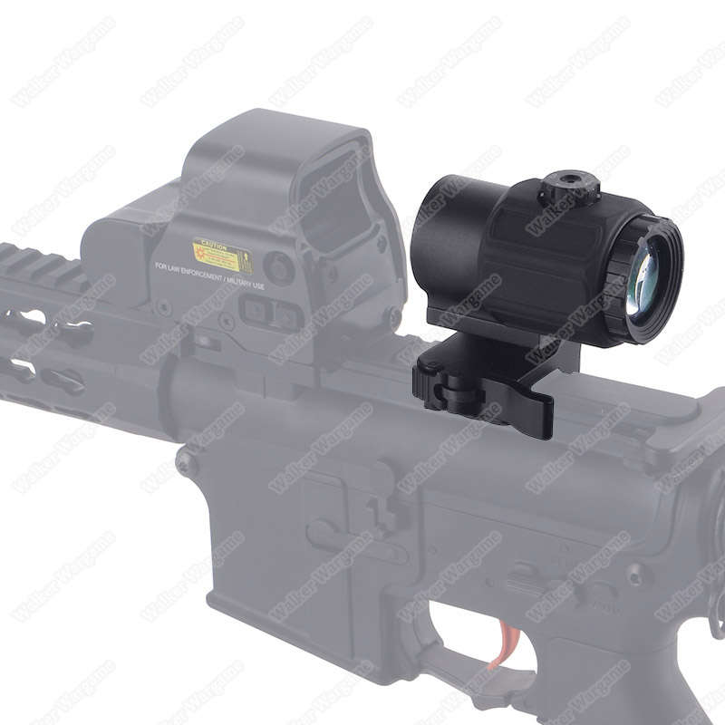 G43 Micro 3X Magnifier with QD Flip To Side Mount-BK 758