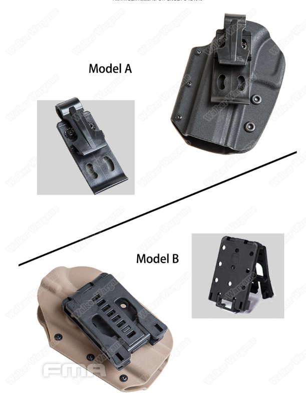 FMA KYDEX IWB OWB Holster For 92 Black (TB1341) Model B Tan
