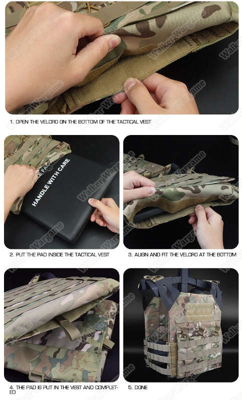WST EVA Dummy Plate For Airsoft Vest