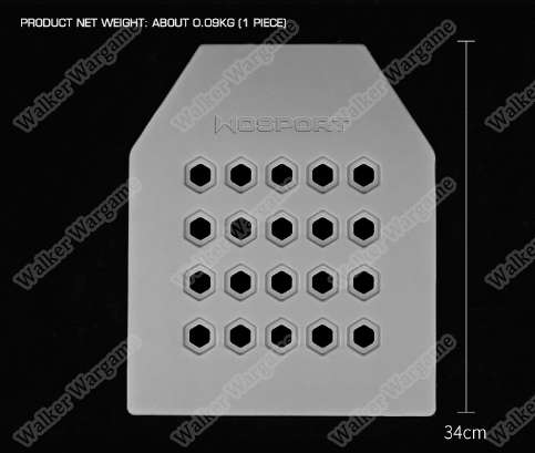 WST Light Weight Dummy Plate For Airsoft Vest * 1