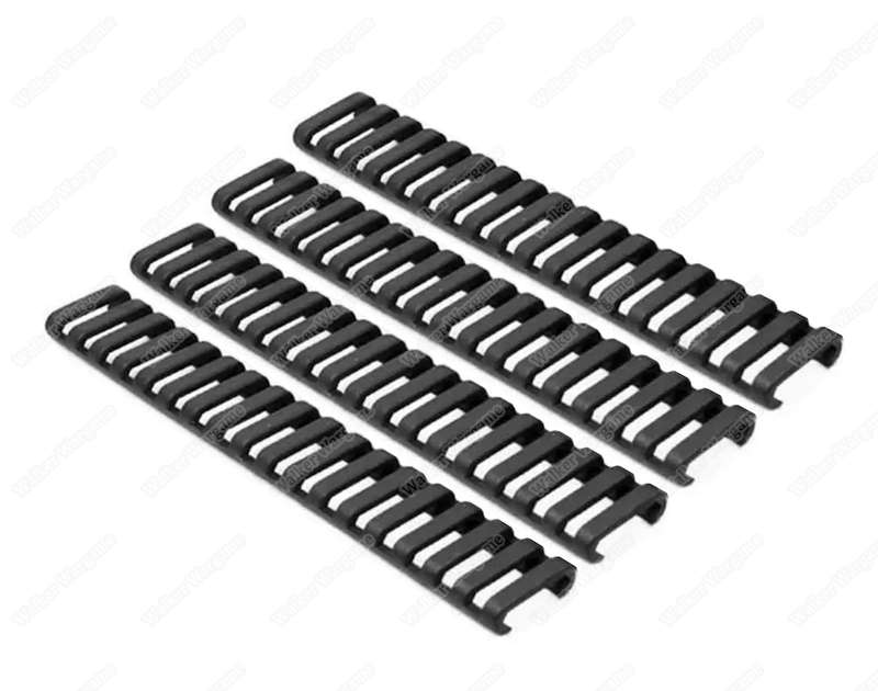Tan Picatinny Ladder Rail Rubber Covers Rail Protector ( Pack of 4 )