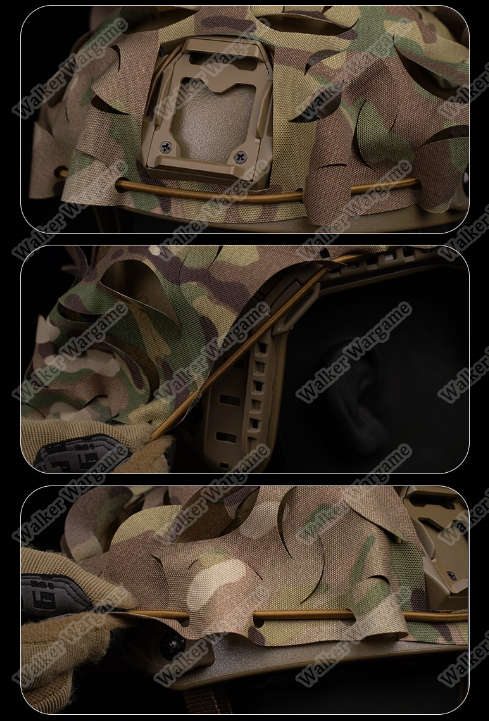 WST Lightweight Laser Cut Helmet Cover - Multicam