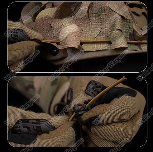 WST Lightweight Laser Cut Helmet Cover - Multicam