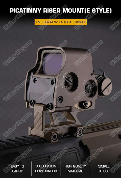 WST Picatinny Riser Mount E style - EX-058 Tan