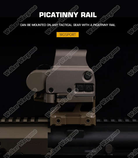 WST Picatinny Riser Mount E style - EX-058 Tan