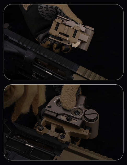 WST Picatinny Riser Mount E style - EX-058 Tan