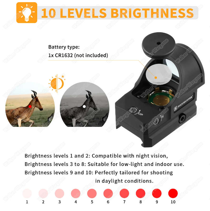 Focuhunter Titan 1X26mm Red Dot With Shake wake MZJ-RDP-0011
