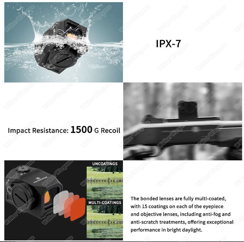 Focuhunter Titan 1X19mm Red Dot With Shake Wake MZJ-RDP-0012