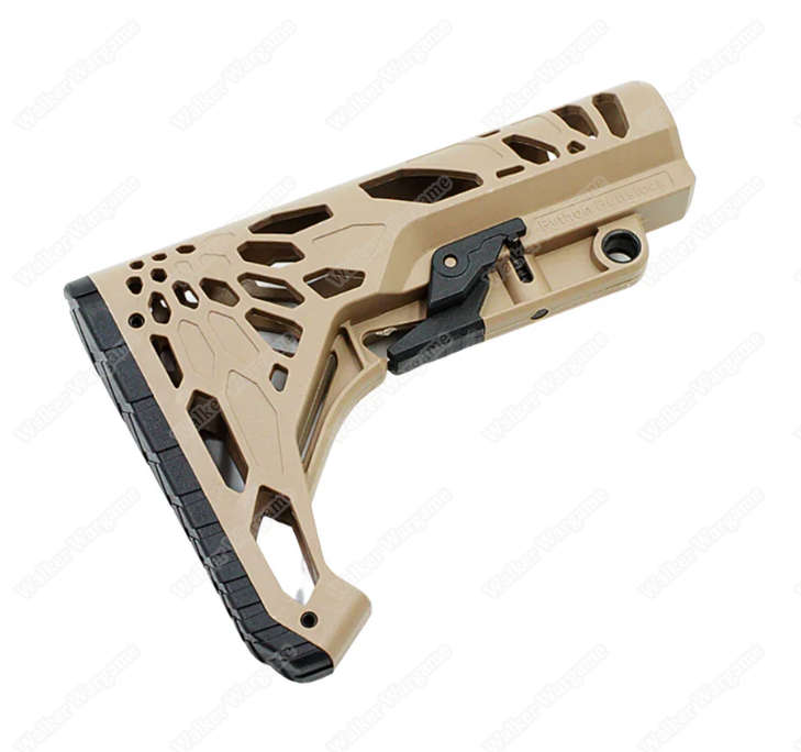 Tactical M4 Python Pattern Butt Stock Black