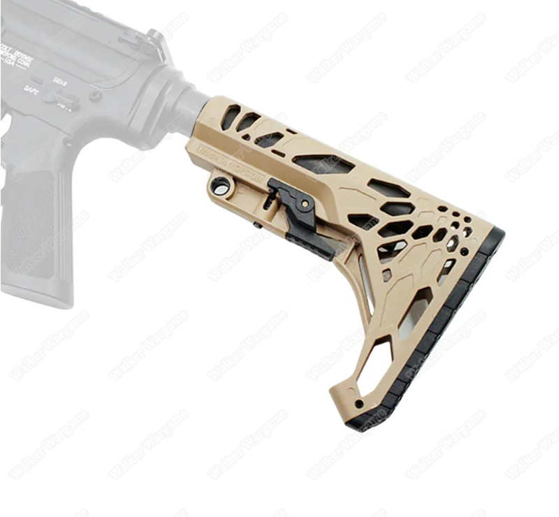 Tactical M4 Python Pattern Butt Stock Black