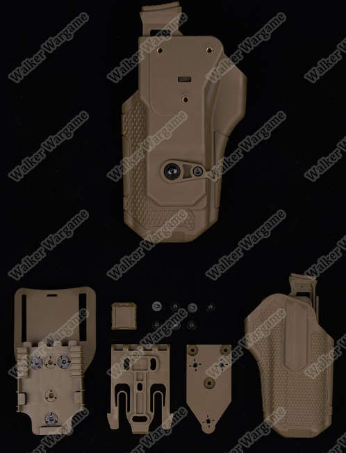 WST GB84 Pistol Universal Holster Mid Ridge Black