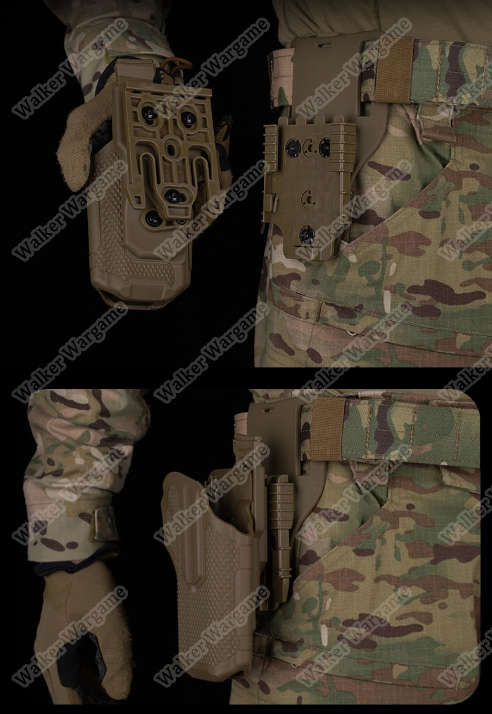 WST GB84 Pistol Universal Holster Mid Ridge Black