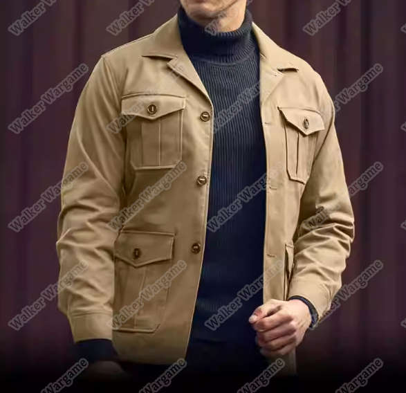Dragon Tooth YL Safari Vintage Style Jacket - Coyote Brown Size XL