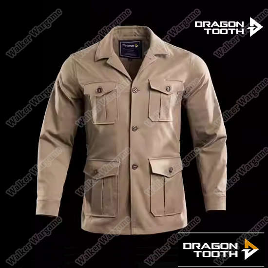 Dragon Tooth YL Safari Vintage Style Jacket - Coyote Brown Size XL