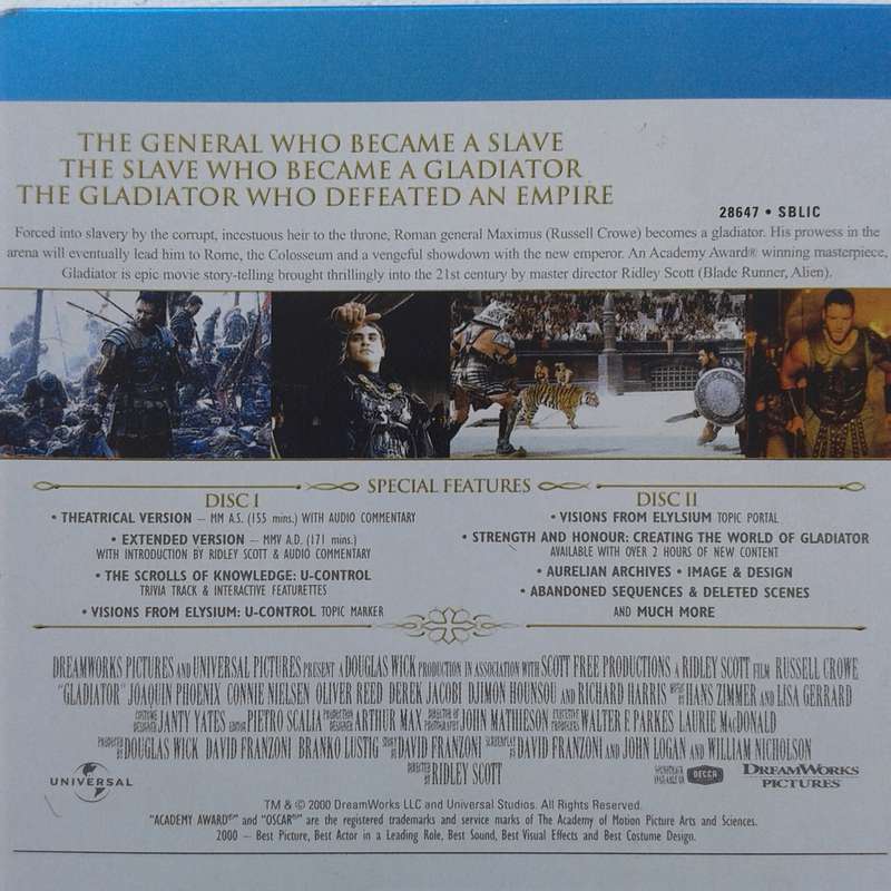 Gladiator - Crowe [2-Disc Special Edition Steelbook Blu-ray Movie]