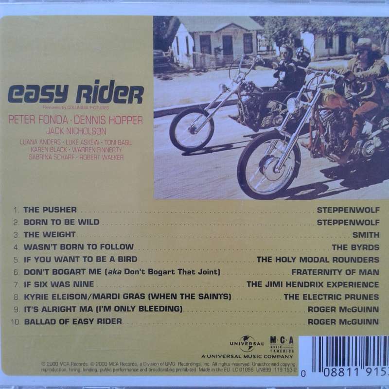 Easy Rider (Music From The Soundtrack) - Various Artists [Import CD] (2000)