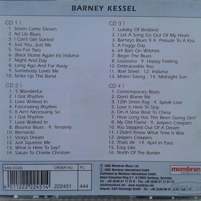 Barney Kessel - My Old Flame (4CD) (2005)