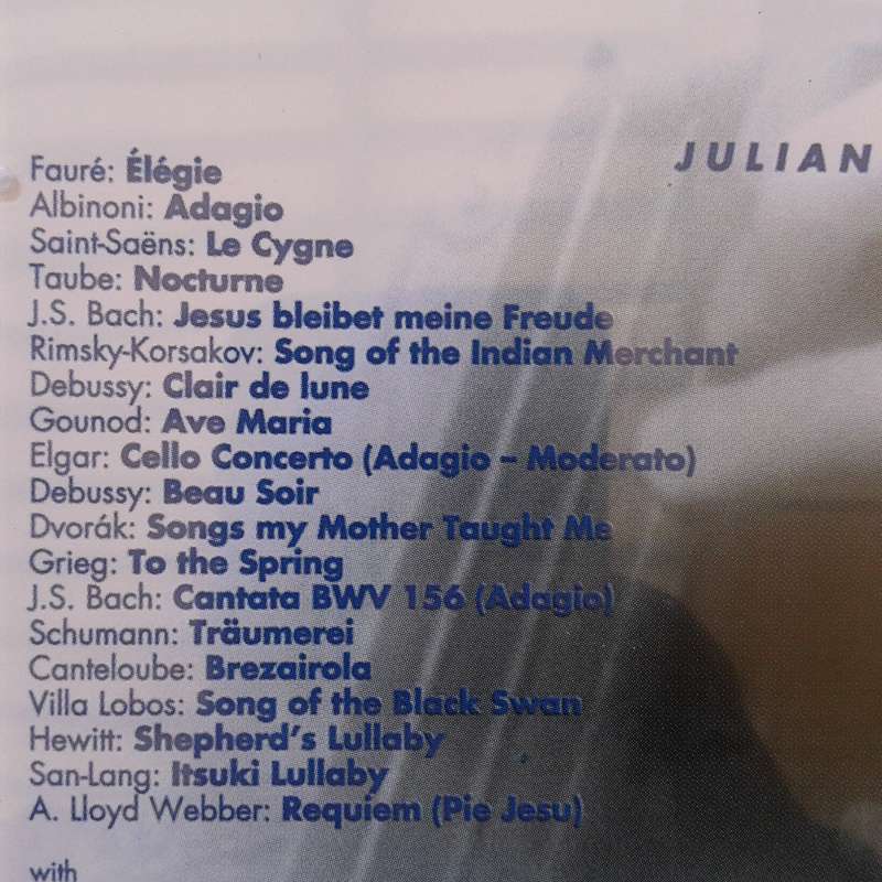 Julian Lloyd Webber - Elegy (1998)