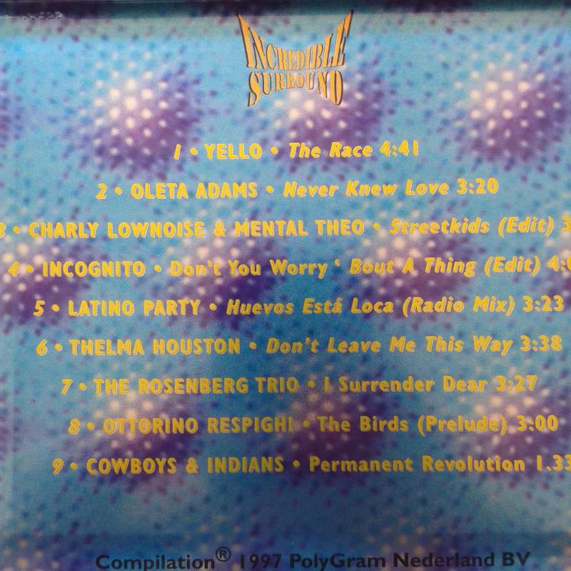Incredible Surround - Various Artists (Sound-Test CD in a Metal Tin) (Philips PROMO)