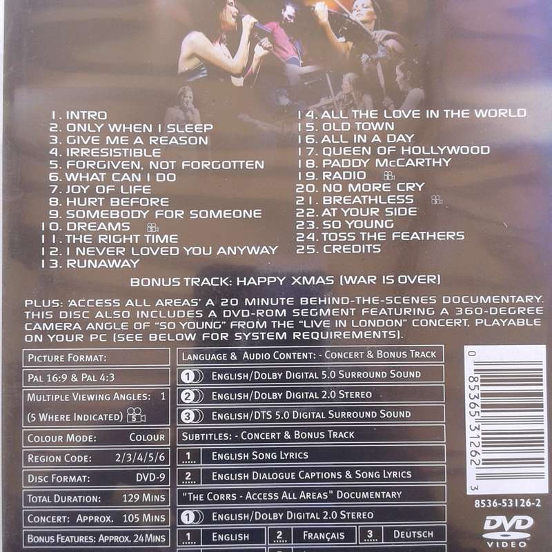 The Corrs - Live In London [DVD] (2001)