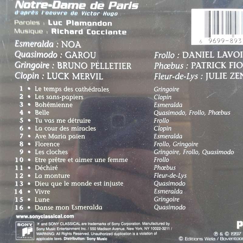 Notre-Dame De Paris - Luc Plamondon, Richard Cocciante (2000)