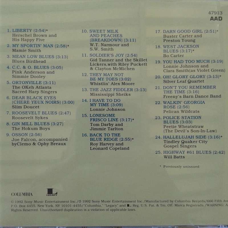 Roots N' Blues: The Retrospective (1925-1950) - Various Artists [4 CD Box Set] (1992)