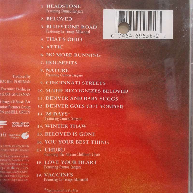 Beloved (Original Motion Picture Soundtrack) - Rachel Portman [Import CD] (1998)