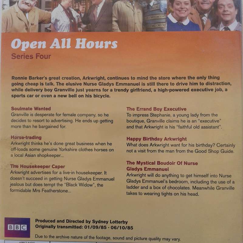 Open All Hours (David Jason / Ronnie Barker) - Series 1-4 [4 DVD bundle]