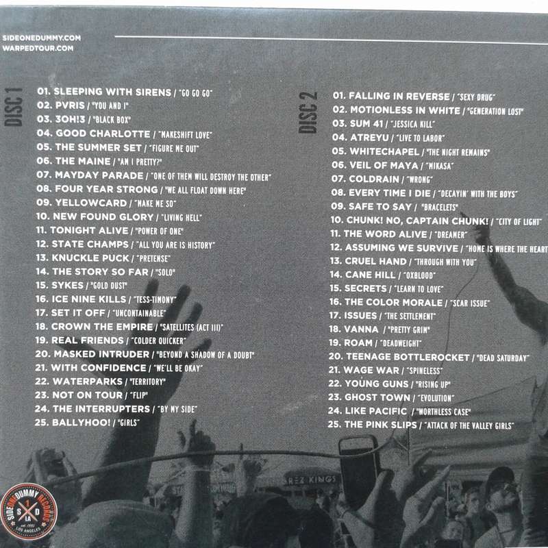 Vans Warped Tour `16 - Various Artists (2CD Digipak)
