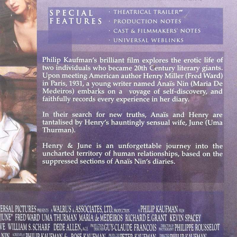 Henry & June - Ward / Thurman [DVD Movie]