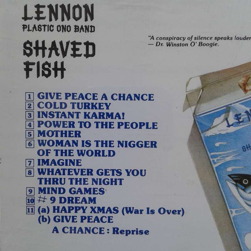 Lennon / Plastic Ono Band - Shaved Fish [Import CD] (1975/re1990)