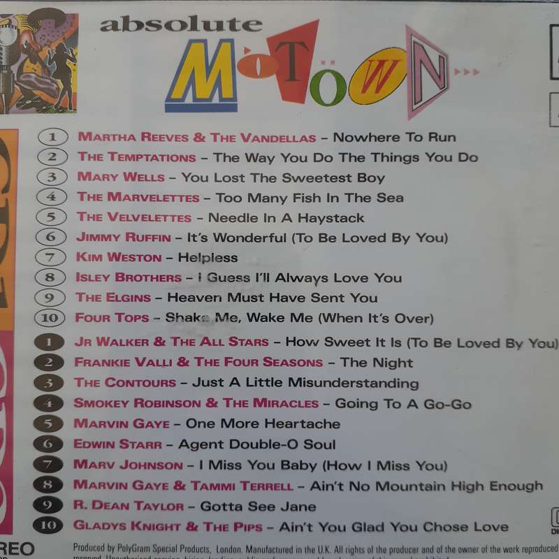 Absolute Motown - Various Artists (2CD) (1992)    [R]