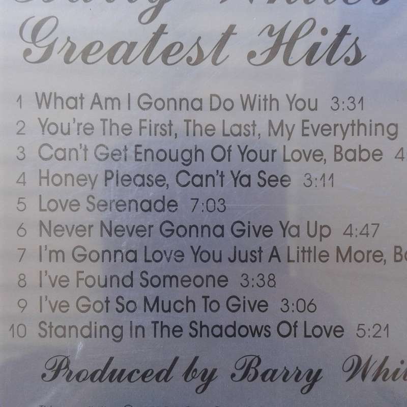 Barry White - Barry White's Greatest Hits (1992)   [R/D]