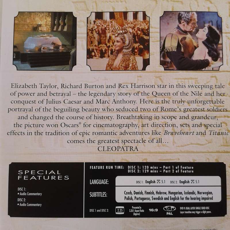 Cleopatra - Taylor / Burton [2 DVD Edition] [Aus Release]
