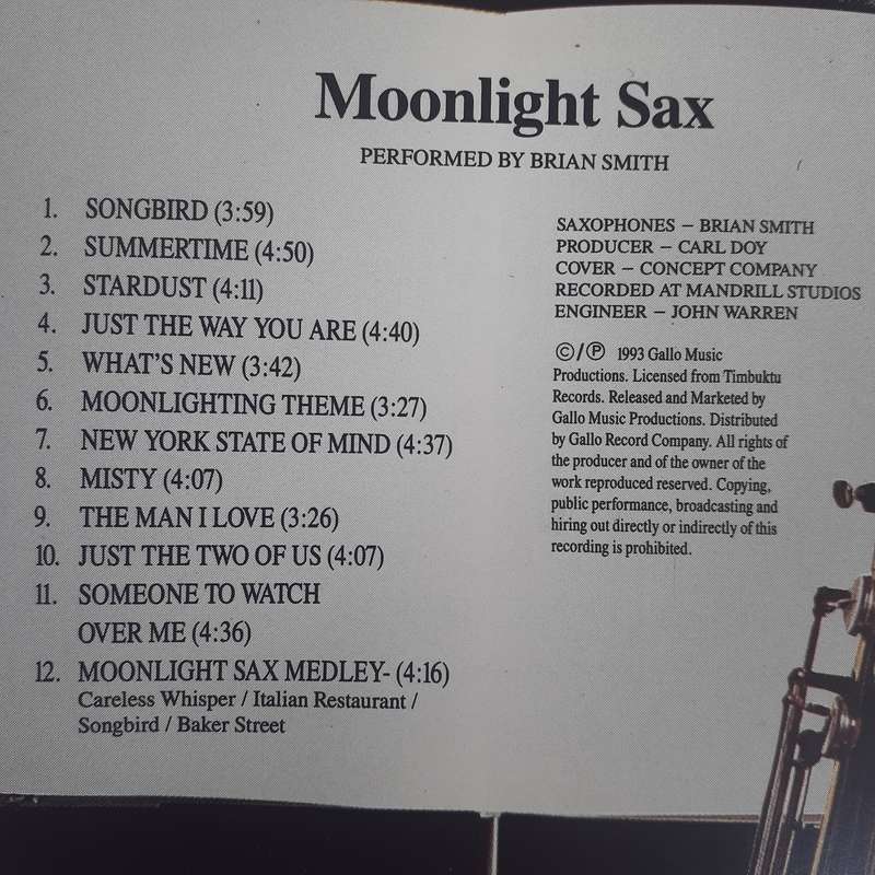 Brian Smith - Moonlight Sax (1990)    [M]