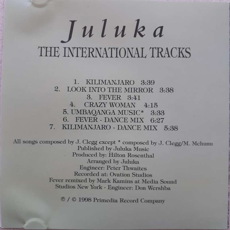 Juluka - International Tracks (1984/re1998)
