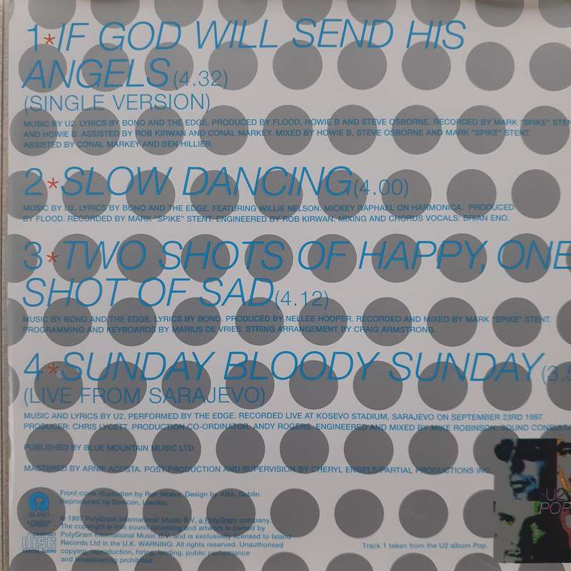 U2 - If God Will Send His Angels [Import CD single] (1997)