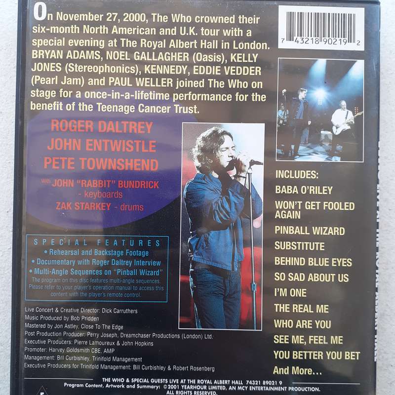 The Who & Special Guests - Live At The Royal Albert Hall [2 DVD] (2001)