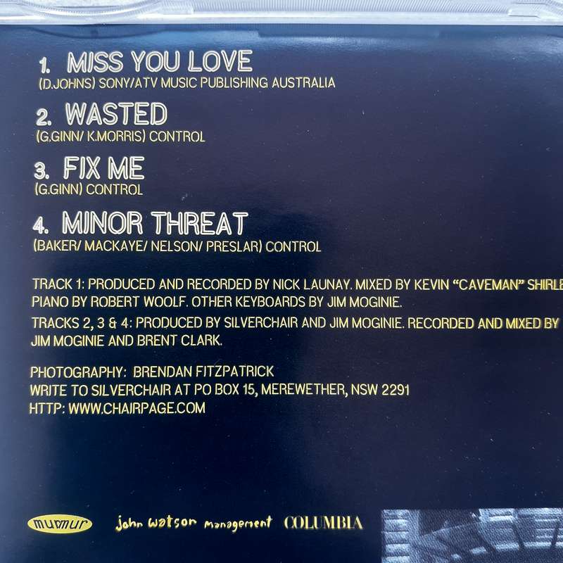 Silverchair - Miss You Love [Import CD single] (1999)