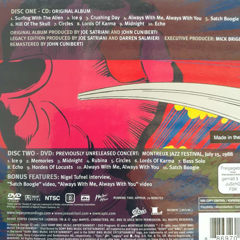 Joe Satriani - Surfing With The Alien [Legacy Edition CD+DVD] (2007)
