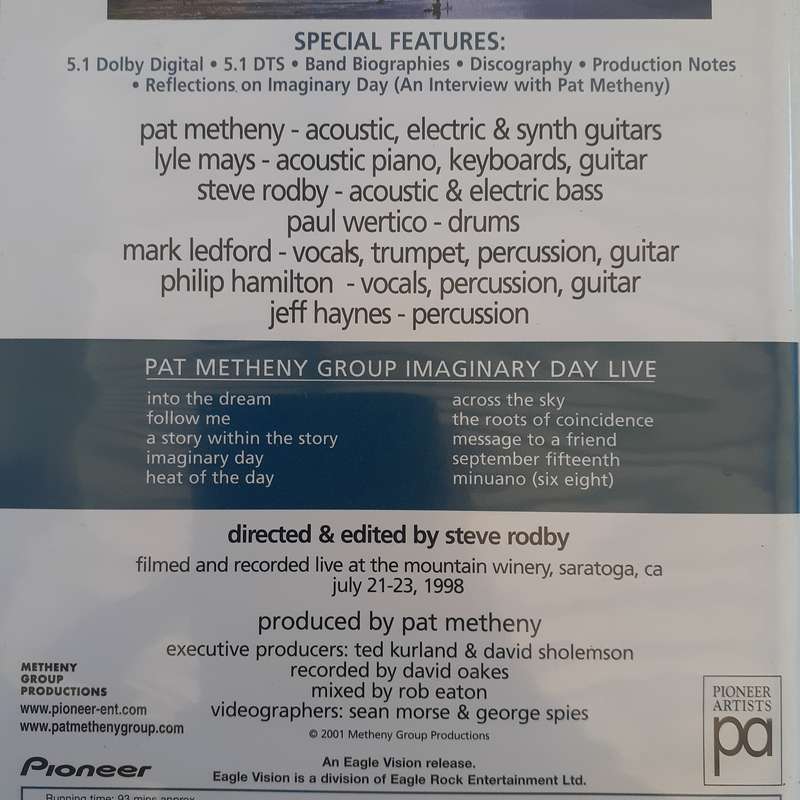 Pat Metheny Group - Imaginary Day Live [DVD] (2001)