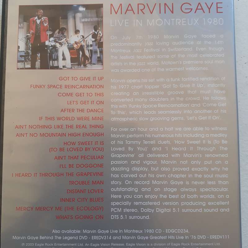 Marvin Gaye - Live In Montreux 1980 [DVD] (2003)