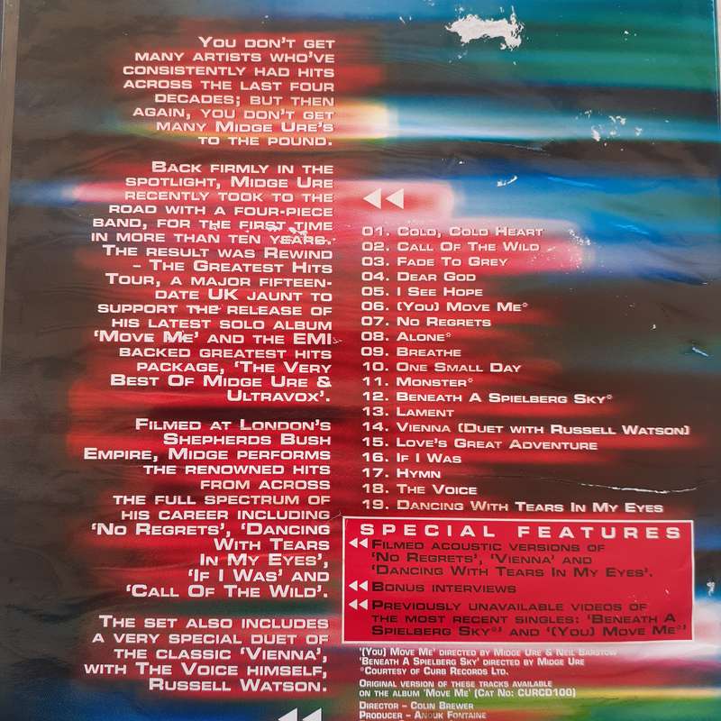 Midge Ure - Rewind (The Greatest Hits Tour) [DVD] (2002)