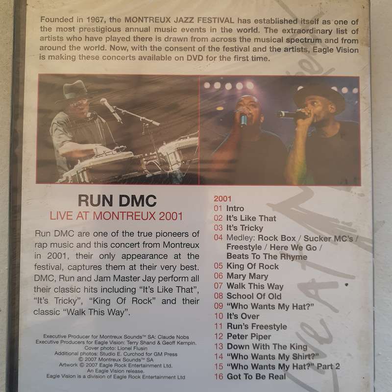 Run DMC - Live At Montreux 2001 [DVD] (2007)  *NEW, sealed