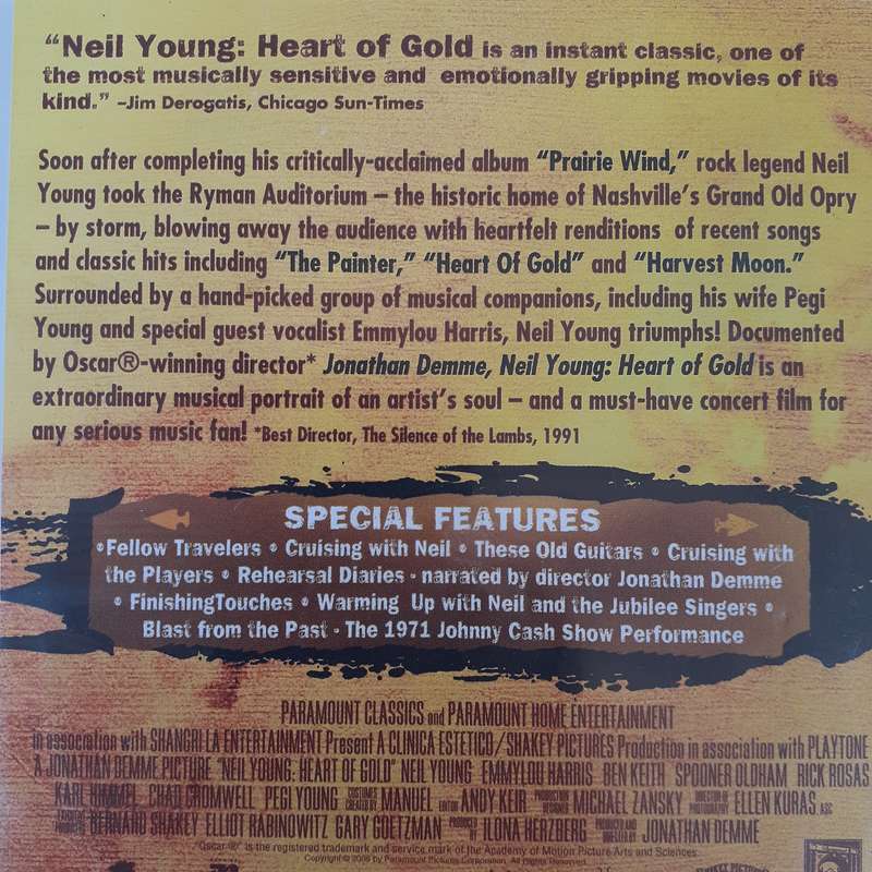 Neil Young: Heart Of Gold [2 DVD Movie] (2006)