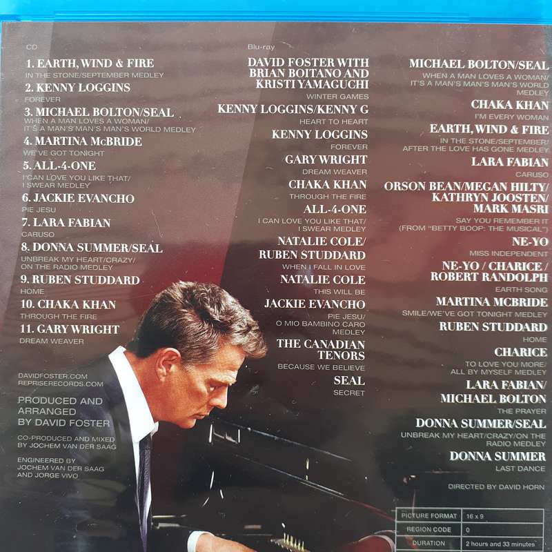 David Foster - Hit Man Returns (David Foster & Friends) [Blu-ray + CD] (2011)   [D]