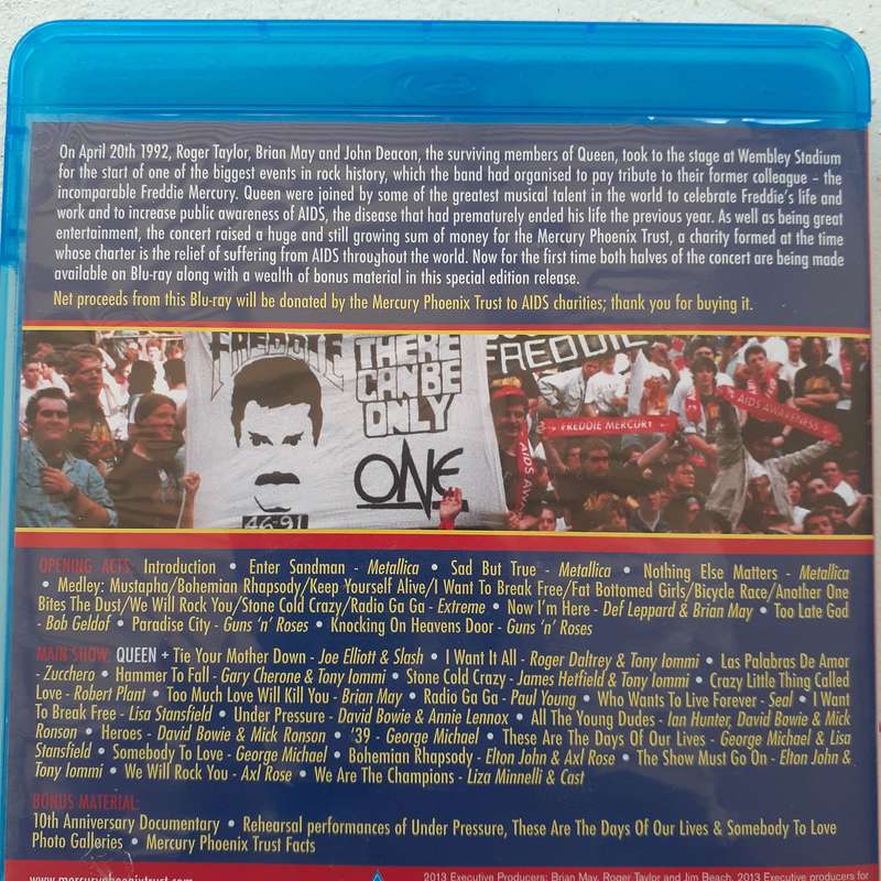 The Freddie Mercury Tribute Concert - Queen & Various Artists [Blu-ray]    [D]